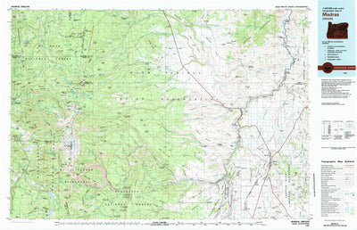 United States Geological Survey Madras, OR (1983, 100000-Scale) digital map