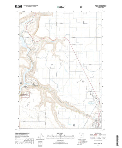 United States Geological Survey Madras West, OR (2020, 24000-Scale) digital map