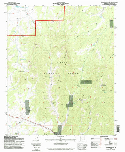 United States Geological Survey Madre Mountain, NM (1995, 24000-Scale) digital map