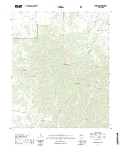 United States Geological Survey Madre Mountain, NM (2023, 24000-Scale) digital map