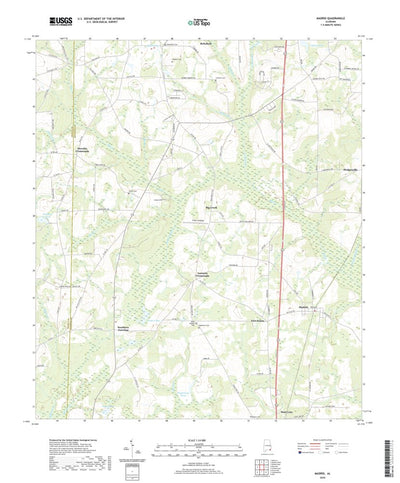 United States Geological Survey Madrid, AL (2020, 24000-Scale) digital map