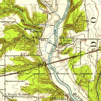 United States Geological Survey Madrid, IA (1911, 62500-Scale) digital map