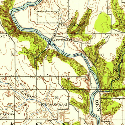 United States Geological Survey Madrid, IA (1911, 62500-Scale) digital map