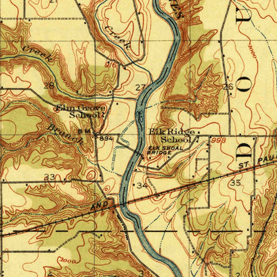 United States Geological Survey Madrid, IA (1914, 62500-Scale) digital map