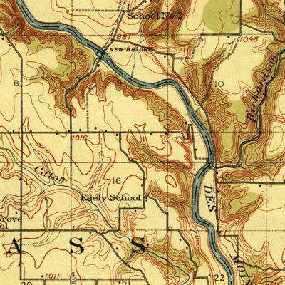 United States Geological Survey Madrid, IA (1914, 62500-Scale) digital map