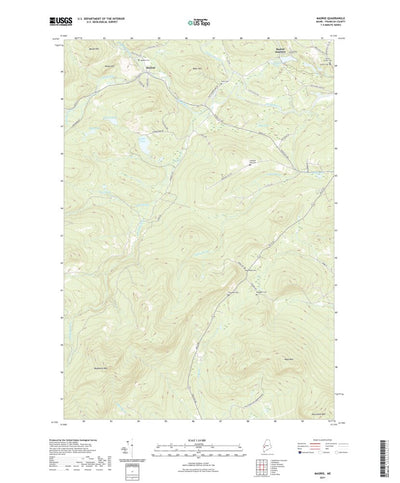 United States Geological Survey Madrid, ME (2021, 24000-Scale) digital map