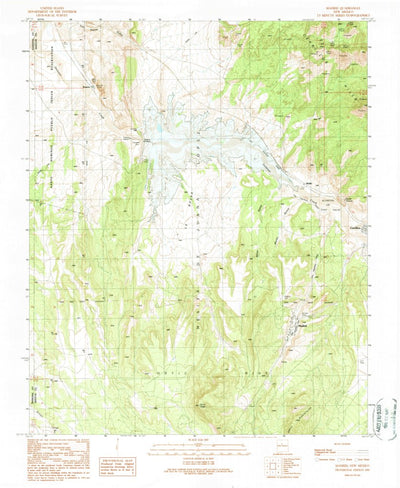 United States Geological Survey Madrid, NM (1990, 24000-Scale) digital map