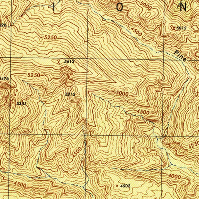 United States Geological Survey Madulce Peak, CA (1944, 31680-Scale) digital map