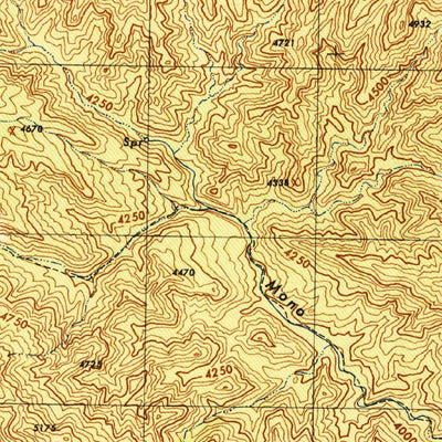 United States Geological Survey Madulce Peak, CA (1944, 31680-Scale) digital map