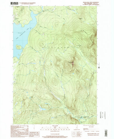 United States Geological Survey Magalloway Mountain, NH (1997, 24000-Scale) digital map