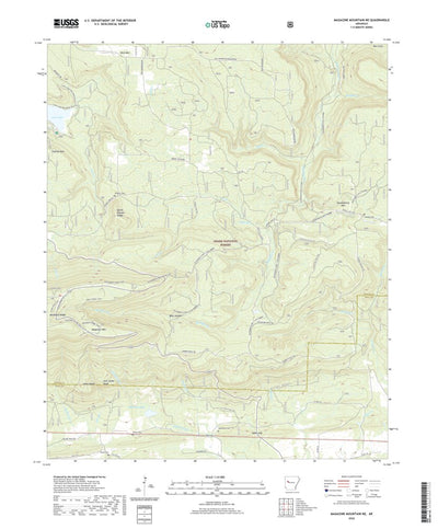 United States Geological Survey Magazine Mountain NE, AR (2020, 24000-Scale) digital map