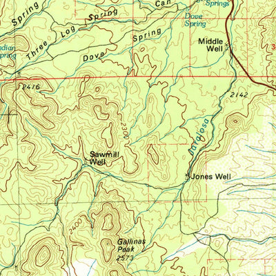United States Geological Survey Magdalena, NM (1979, 100000-Scale) digital map