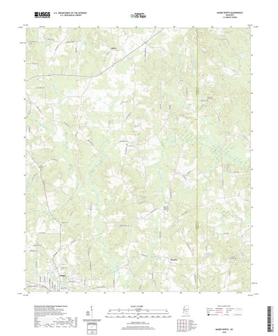 United States Geological Survey Magee North, MS (2020, 24000-Scale) digital map