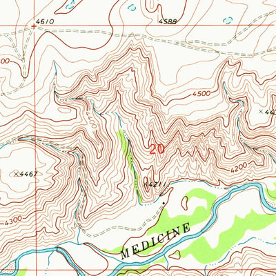 United States Geological Survey Magee Ranch, MT (1968, 24000-Scale) digital map