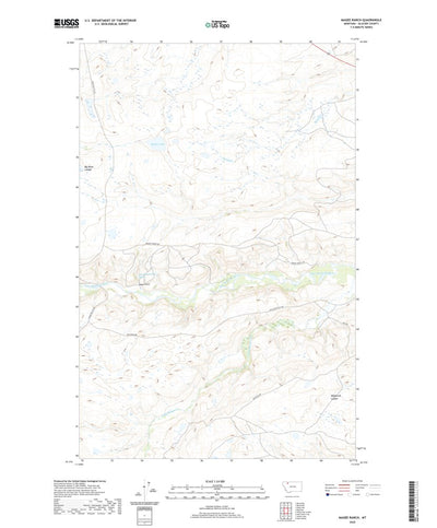 United States Geological Survey Magee Ranch, MT (2020, 24000-Scale) digital map