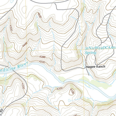 United States Geological Survey Magee Ranch, MT (2020, 24000-Scale) digital map