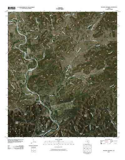 United States Geological Survey Magers Crossing, TX (2010, 24000-Scale) digital map