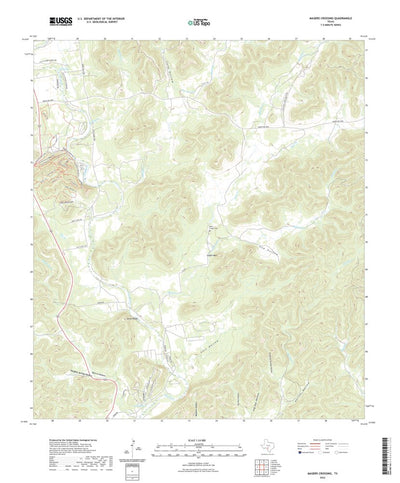 United States Geological Survey Magers Crossing, TX (2022, 24000-Scale) digital map