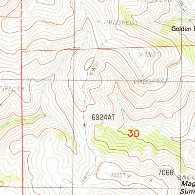 United States Geological Survey Maggie Summit, NV (1987, 24000-Scale) digital map