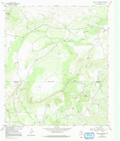 United States Geological Survey Magill Mountain, TX (1955, 24000-Scale) digital map