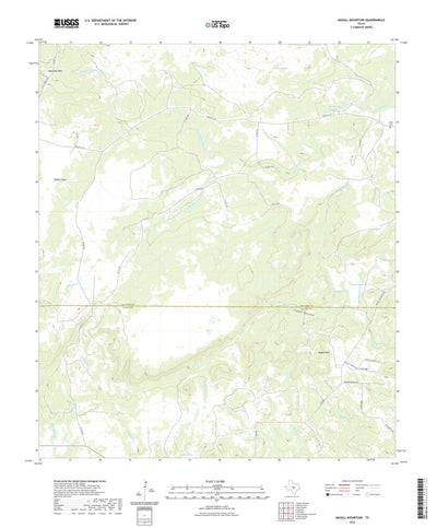 United States Geological Survey Magill Mountain, TX (2022, 24000-Scale) digital map