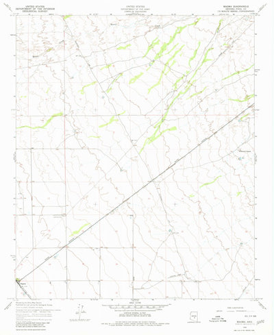 United States Geological Survey Magma, AZ (1956, 24000-Scale) digital map