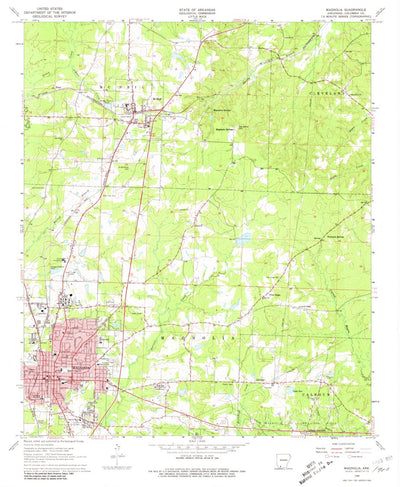 United States Geological Survey Magnolia, AR (1968, 24000-Scale) digital map