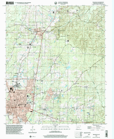 United States Geological Survey Magnolia, AR (2000, 24000-Scale) digital map
