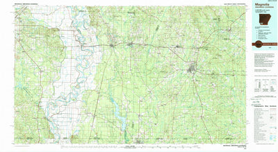 United States Geological Survey Magnolia, AR-LA (1986, 100000-Scale) digital map