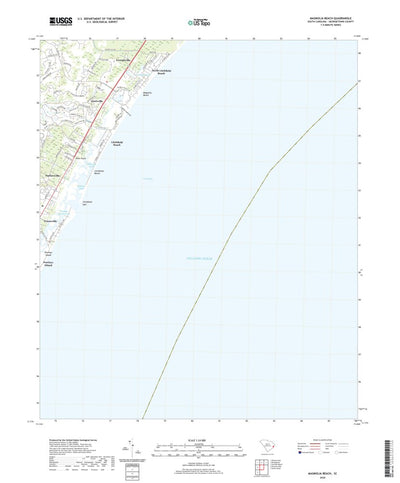 United States Geological Survey Magnolia Beach, SC (2020, 24000-Scale) digital map