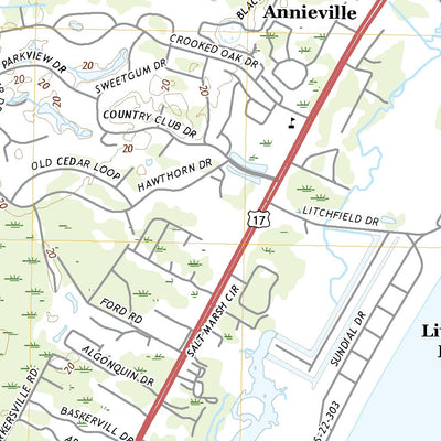 United States Geological Survey Magnolia Beach, SC (2020, 24000-Scale) digital map