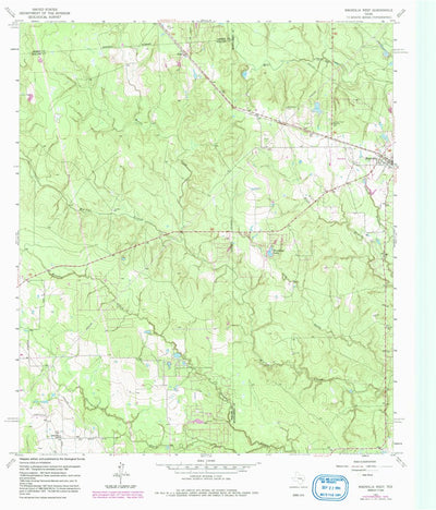 United States Geological Survey Magnolia West, TX (1962, 24000-Scale) digital map