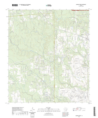 United States Geological Survey Magnolia West, TX (2023, 24000-Scale) digital map