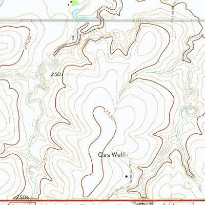 United States Geological Survey Magoun, TX-OK (1972, 24000-Scale) digital map