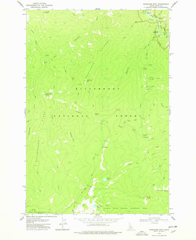 United States Geological Survey Magruder Mountain, ID (1978, 24000-Scale) digital map