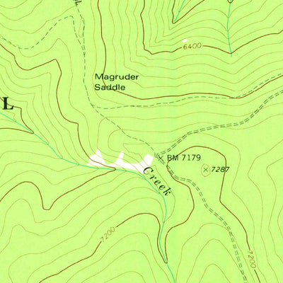 United States Geological Survey Magruder Mountain, ID (1978, 24000-Scale) digital map