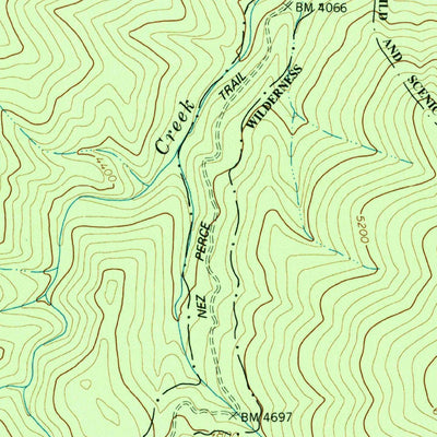 United States Geological Survey Magruder Mountain, ID (1991, 24000-Scale) digital map