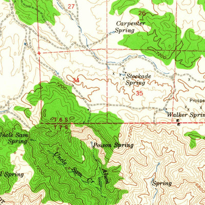 United States Geological Survey Magruder Mountain, NV-CA (1957, 62500-Scale) digital map