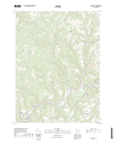United States Geological Survey Mahaffey, PA (2023, 24000-Scale) digital map