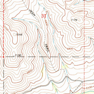 United States Geological Survey Mahala Creek West, NV (1971, 24000-Scale) digital map