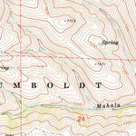 United States Geological Survey Mahala Creek West, NV (1971, 24000-Scale) digital map