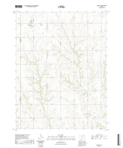 United States Geological Survey Mahaska, KS (2022, 24000-Scale) digital map