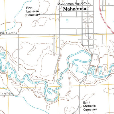 United States Geological Survey Mahnomen, MN (2011, 24000-Scale) digital map