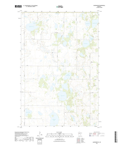 United States Geological Survey Mahnomen NE, MN (2022, 24000-Scale) digital map