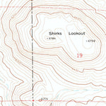 United States Geological Survey Mahogany Butte, OR (1971, 24000-Scale) digital map