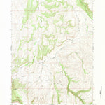 United States Geological Survey Mahogany Butte, WY (1967, 24000-Scale) digital map
