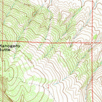 United States Geological Survey Mahogany Butte, WY (1967, 24000-Scale) digital map