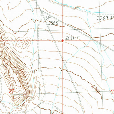 United States Geological Survey Mahogany Hill, ID (1989, 24000-Scale) digital map