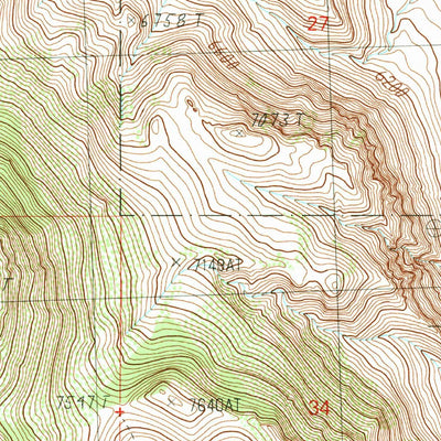 United States Geological Survey Mahogany Hill, ID (1989, 24000-Scale) digital map