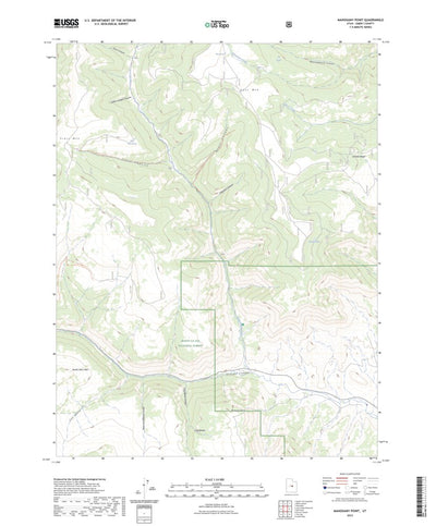 United States Geological Survey Mahogany Point, UT (2023, 24000-Scale) digital map